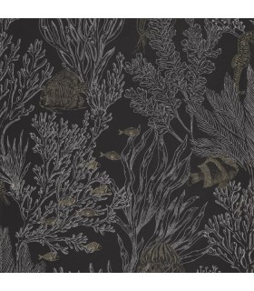 Papier peint Caselio DEEP ABYSS NOIR OR 10719 VDNT0