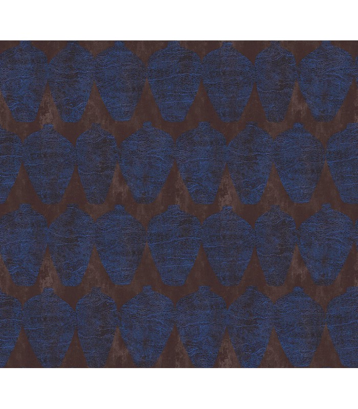 Papier Peint HEMIA INDIGO TER205 - Collection TERRA - MASUREEL - REF. TER205