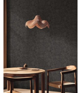 Papier peint Caselio DELICATE PETALS NOIR 10708 VDNT1