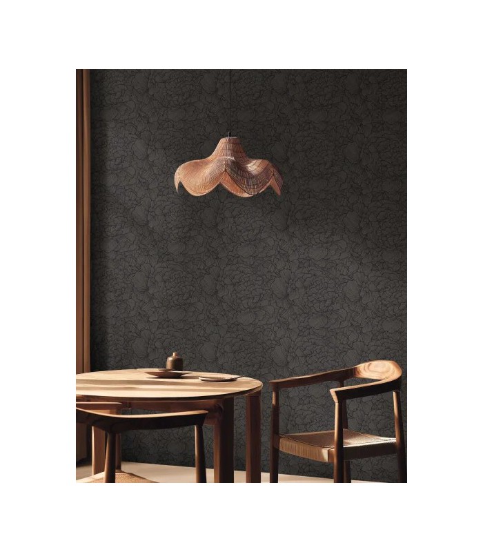 PP CASE. DELICATE PETALS NOIR 10708 VDNT1