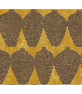 Papier Peint HEMIA CALENDULA TER206 - Collection TERRA - MASUREEL - REF. TER206