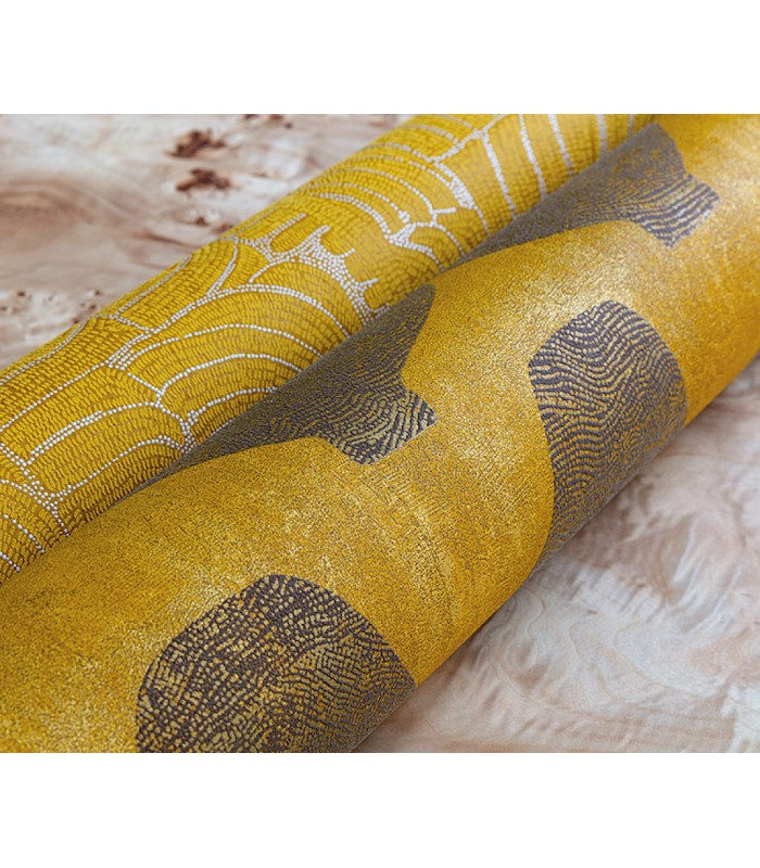 Papier Peint HEMIA CALENDULA TER206 - Collection TERRA - MASUREEL - REF. TER206