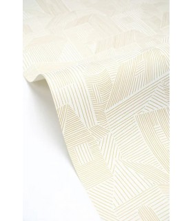 Papier peint Caselio - Village blanc doré - 10718