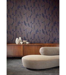 Papier Peint TASOS CHOCOLATE TER304 - Collection TERRA - MASUREEL - REF. TER304