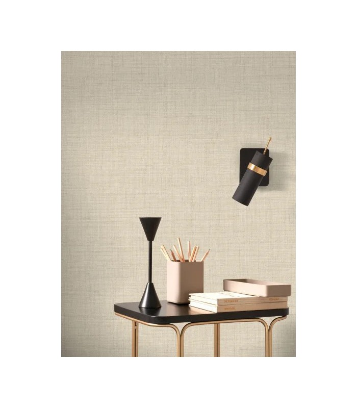 Papier peint Casadeco - Tweed uni grège - 8547