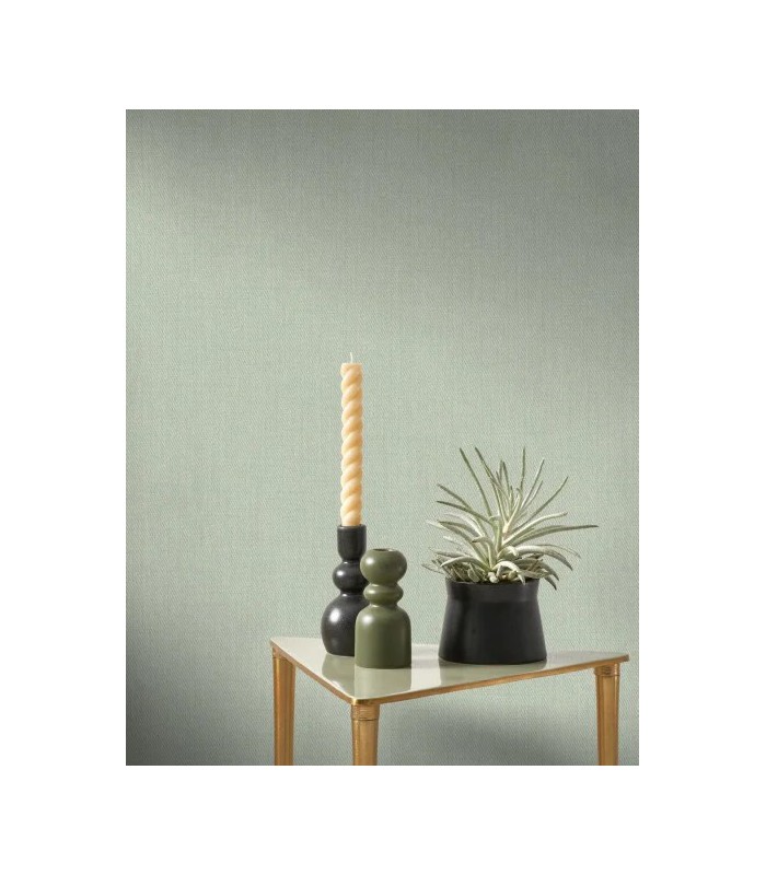 Papier peint Casadeco - Denim vert sauge - 8753