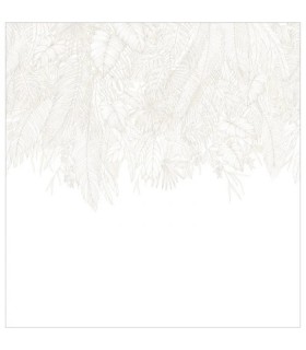 Papier-peint panoramique Caselio - Descendant Jungle Blanc - 300 x 250 cm - 10726