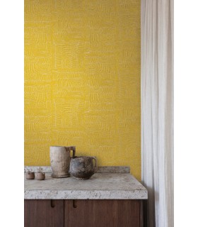 Papier Peint TEHANI CALENDULA TER503 - Collection TERRA - MASUREEL - REF. TER503