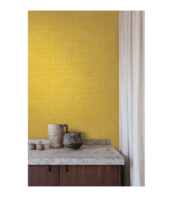 Papier Peint TEHANI CALENDULA TER503 - Collection TERRA - MASUREEL - REF. TER503
