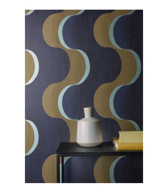 Papier Peint FLOW AMAZONITE  RHA103 - Collection RHAPSODY - MASUREEL - REF. RHA103