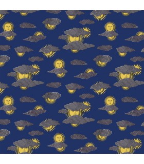 Papier peint SOLI E NUVOLE - Collection FORNASETTI SENZA TEMPO 2 - COLE&SON - REF 123/2006