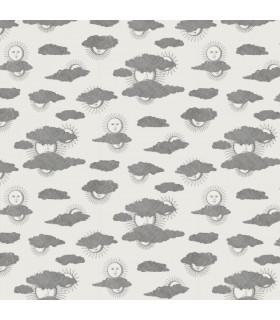 Papier peint SOLI E NUVOLE - Collection FORNASETTI SENZA TEMPO 2 - COLE&SON - REF 123/2007
