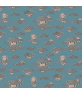 Papier peint SOLI E NUVOLE - Collection FORNASETTI SENZA TEMPO 2 - COLE&SON - REF 123/2010