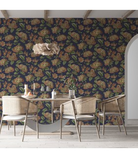 Papier peint RAMO DI ORTENSIA - Collection FORNASETTI SENZA TEMPO 2 - COLE&SON - REF 123/8040