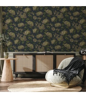 Papier peint RAMO DI ORTENSIA - Collection FORNASETTI SENZA TEMPO 2 - COLE&SON - REF 123/8042