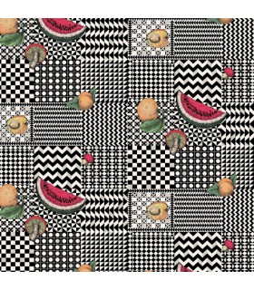 Papier peint FRUTTA E GEOMETRICO - Collection FORNASETTI SENZA TEMPO 2 - COLE&SON - REF 123/6027