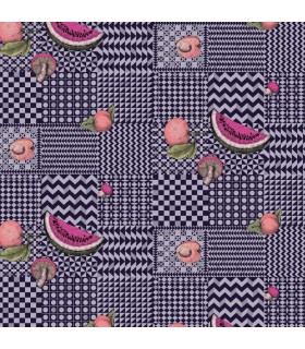 Papier peint FRUTTA E GEOMETRICO - Collection FORNASETTI SENZA TEMPO 2 - COLE&SON - REF 123/6028