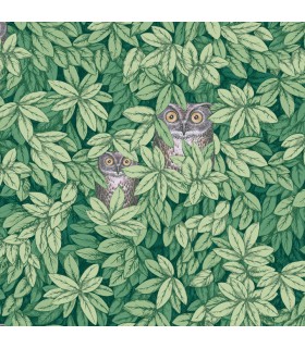 Papier peint FOGLIE E CIVETTE - Collection FORNASETTI SENZA TEMPO 2 - COLE&SON - REF 123/11054