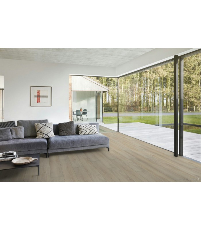 Parquet stratifié Ocean+ Lame XL - Bloom Sand Natural 6421 - Résistant à l'eau - 2038 x 241 x 12 mm