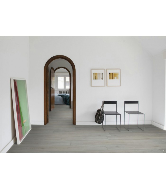 Parquet stratifié Ocean+ Lame XL - Bloom Silver Grey 6426 - Résistant à l'eau - 2038 x 241  x 12 mm