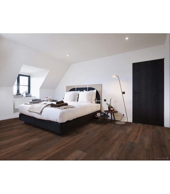 Parquet stratifié Ocean+ Lame XL - Gyant Warm Brown 1125 - Résistant à l'eau - 2038 x 241 x 12 mm
