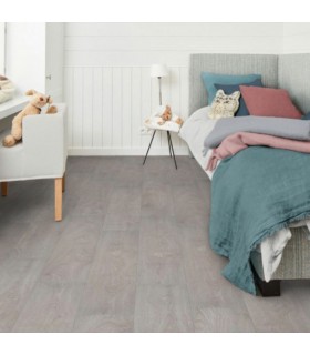 Parquet stratifié Ocean+ Lame XL - Jazz Light Grey 1004 - Résistant à l'eau - 2038 x 241 x 12 mm