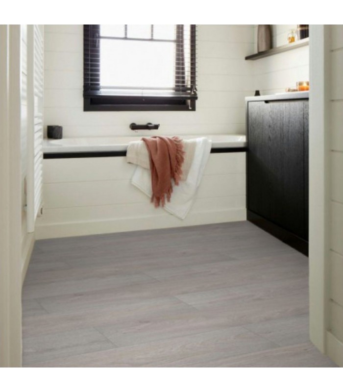 Parquet stratifié Ocean+ Lame XL - Jazz Light Grey 1004 - Résistant à l'eau - 2038 x 241 x 12 mm