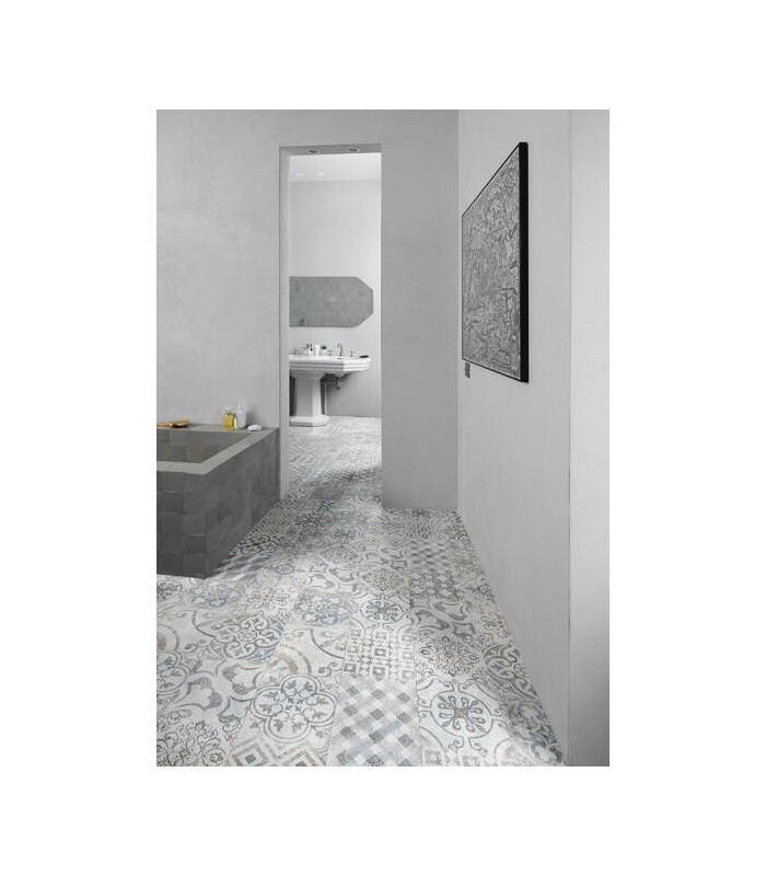 Parquet stratifié Ocean+ 8V4 - Retro Chic Blue Grey - Résistant à l'eau - 1288 x 190 x 8 mm