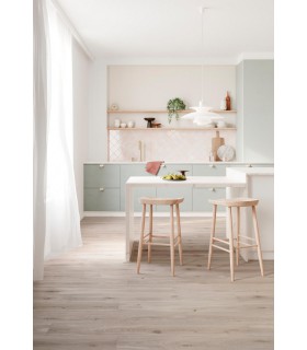 Parquet stratifié Ocean+ 8V4 - Bloom Light Natural - Résistant à l'eau - 1288 x 190 x 8 mm