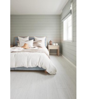 Parquet stratifié Ocean+ 8V4 - Charme White - Résistant à l'eau - 1288 x 190 x 8 mm