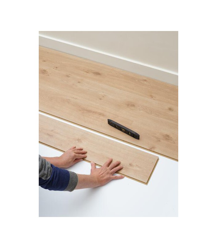 Parquet stratifié Ocean+ 8V4 - Crush Natural - Résistant à l'eau - 1288 x 190 x 8 mm