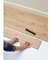 Parquet stratifié Ocean+ 8V4 - Crush Natural - Résistant à l'eau - 1288 x 190 x 8 mm