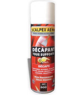 SCALPEX AE NW 500ml - Décapant en aérosol ultra-rapide pour intérieur et extérieur