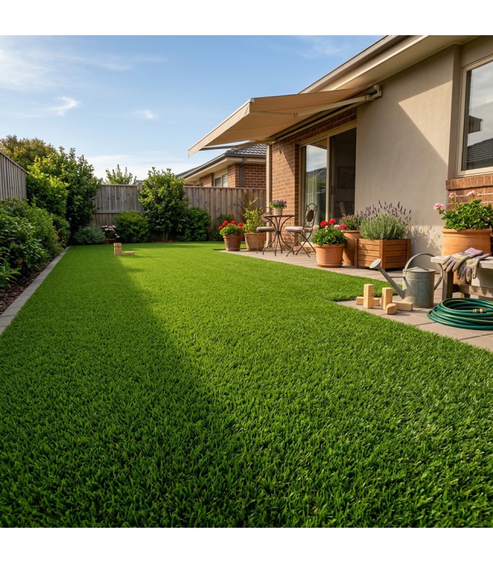 Gazon Synthétique 32mm - AUGUSTA - à la coupe sur mesure - Largeur 4 mètres