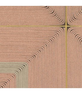 Papier Peint VDS CARRES JALONNES - Collection CORDES SENSIBLES - ELITIS - REF.VP996