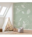 PANORAMIQUE KOMAR NAIVE BIRDS L 200 X H 250 CM, 4 LES