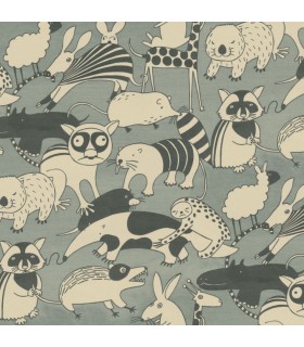 PANORAMIQUE KOMAR WOBBLE ZOO L 300 X H 250 CM, 6 LES