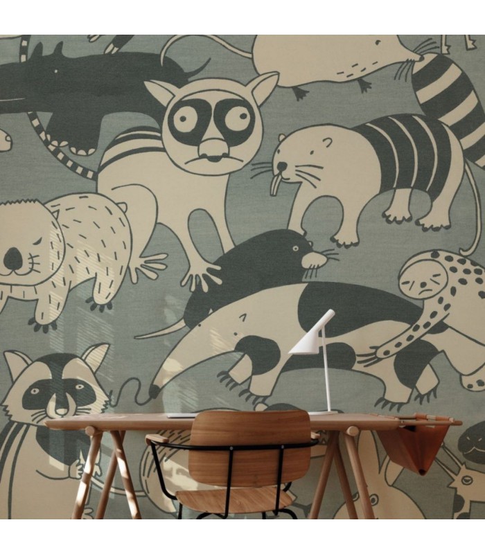 PANORAMIQUE KOMAR WOBBLE ZOO L 300 X H 250 CM, 6 LES
