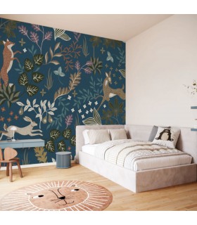 PANORAMIQUE KOMAR WOOD NIGHT L 350 X H 250 CM, 7 LES