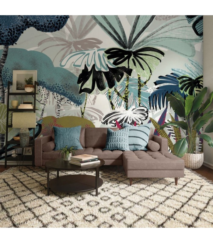 PANORAMIQUE KOMAR JOLLY JUNGLE L 350 X H 250 CM, 7 LES