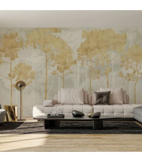 PANORAMIQUE KOMAR GOLDEN PINES L 400 X H 250 CM, 8 LES