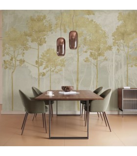 PANORAMIQUE KOMAR GOLDEN PINES L 400 X H 250 CM, 8 LES