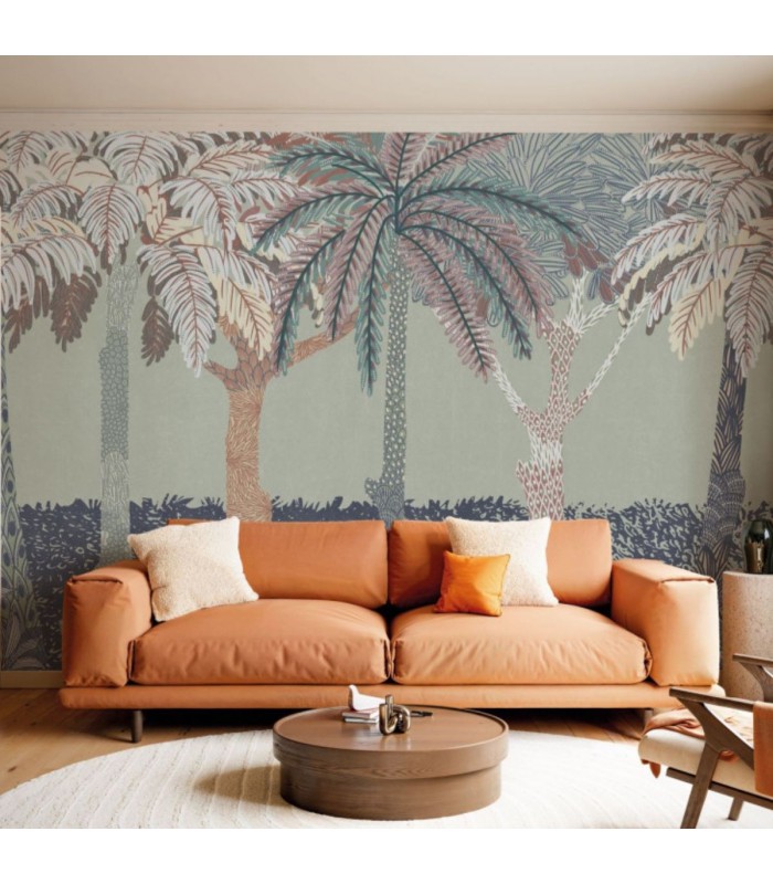 PANORAMIQUE KOMAR PATTERNED PALM L 400 X H 250 CM, 8 LES