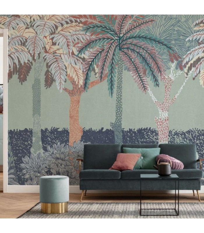 PANORAMIQUE KOMAR PATTERNED PALM L 400 X H 250 CM, 8 LES