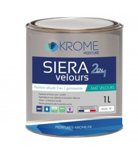 Peinture Siera Velours Krome 2 en 1 finition velours murs intérieurs