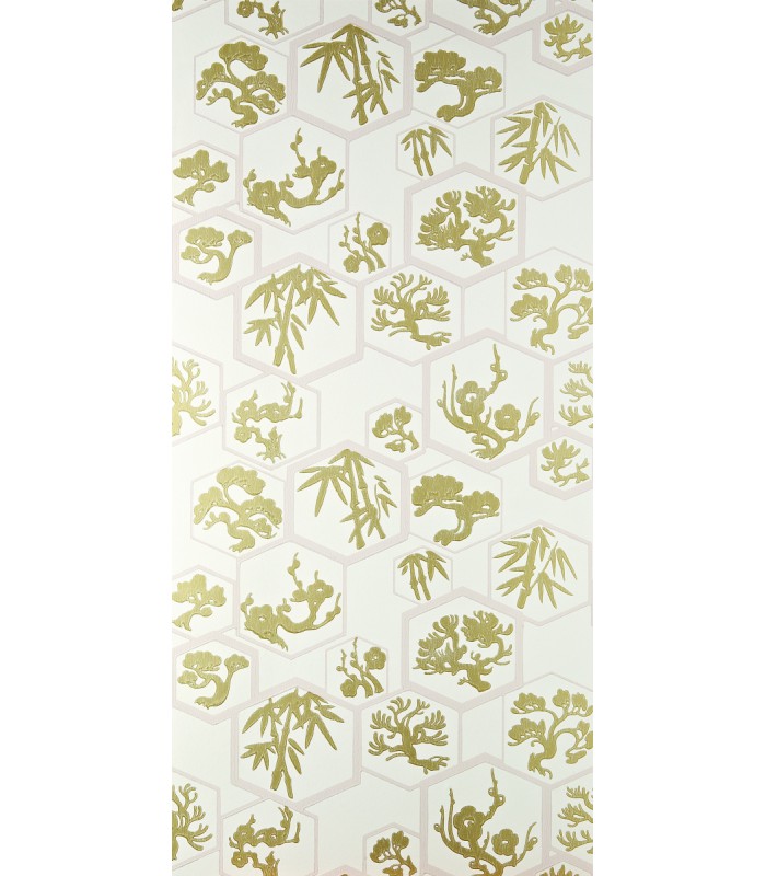 Papier Peint SHOUCHIKUBAI - REF 45-02 - CORE METALLISE FARROW&BALL