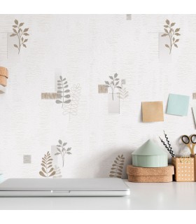 PP EXP FEUILLAGE TAUPE GRIS