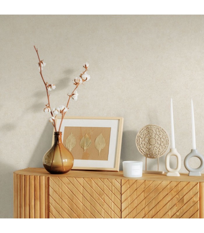 PAPIER PEINT UNI BEIGE