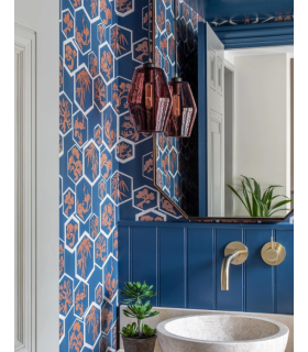 Papier Peint SHOUCHIKUBAI - REF 45-04 - CORE METALLISE FARROW&BALL