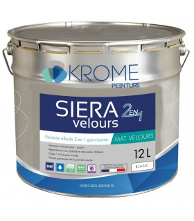 Peinture Siera Velours Krome 2 en 1 finition velours murs intérieurs
